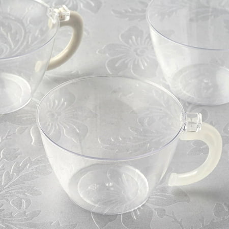 BalsaCircle Clear 12 pcs 6 oz Disposable Plastic Drink Cups Glasses - Wedding Reception Party Buffet Catering Tableware
