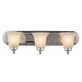 thumbnail image 2 of Bel Air Lighting Rusty Polished Chrome Silver 3 lights Incandescent Vanity Light Wall Mount, 2 of 2