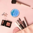 thumbnail image 5 of DESIGNICE Compact Mirror,Oil-Painted Floral Circle Compact Mirror Bulk,Refined Makeup Detail Small Mirror for Purse,Blue, 5 of 8