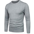thumbnail image 3 of EGNMCR Chandail Homme Décontracté Col Rond Manches Longues Tricot, 3 of 6
