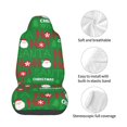 thumbnail image 4 of Wukai Cute Santa Full Set Car Seat Covers with Soft Padding Universal Auto Front Seats Protector and Cushion Mat, 4 of 5