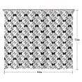 thumbnail image 5 of White Butterfly Black Pattern Shower Curtain 84"x72" ,Bathroom Decorative Shower Curtains Set with 12 Hooks,Modern Waterproof Washable Shower Curtain, 5 of 6