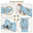 thumbnail image 3 of Scarf Ring Clips, Shirt Clips for Women Clothing, Corner Knotted Button for Women,T-shirt Clips Ties Clips Clothes Clips, Fashion Metal Round Circle Shirt Clip Buckle, 3 of 9