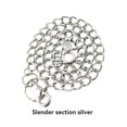 thumbnail image 2 of Guardurnaity Cadena de cinturón de cintura de aleación, reemplazo elegante portátil, Color sólido, cadenas de actuación antioxidantes, accesorios de Accesorios de disfraces Largo Plata 68cm Guardurnaity AP014011-04, 2 of 6