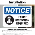 thumbnail image 3 of (2 Pack) Hearing Protection Required Sign, 3 of 7