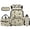 Camo Fishing Pattern, variant on Yuyamidu Fish Camo 17-Inch School Backpack Set 4Pcs with Lunch Bag Pencil Case Water Bottle Holder, Large Capacity Bookbag for Boys Girls Fishing Enthusiasts Daily Use