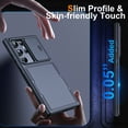 thumbnail image 5 of 3 in 1 Magnetic for Samsung Galaxy S24 Ultra Case with Slide Camera Cover&2 Screen Protectors(Black), 5 of 9