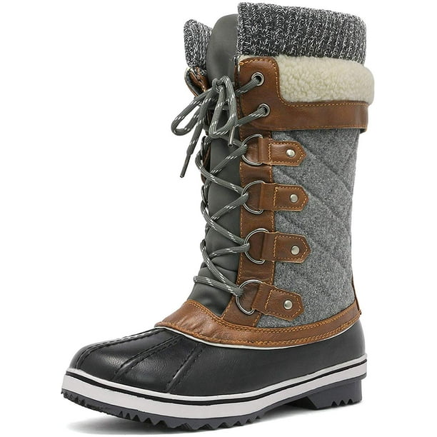 Dream Pairs Women's Mid-Calf Waterproof Winter Snow Boots MONTE_02 Dream Pairs MONTE_02