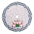 thumbnail image 1 of Christmas 1.2m Old Man In The Forest Plaid Tree Dress Ornament Christmas Tree Bottom Decorative Carpet Cloth, 1 of 6