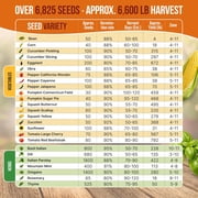 Organo Republic - 25 Summer Vegetable & Herbs Seeds Varieties - 6,820+ Non GMO Heirloom Garden Seeds