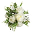 thumbnail image 2 of Bolas de flores artificiales, bolas de flores falsas, ramo floral para sala de estar Blanco, 2 of 9