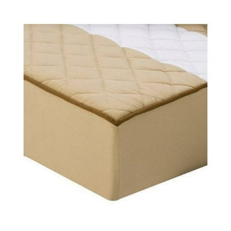 Bacati Metro Quilted Changing Pad Cover in Khaki and Chocolate