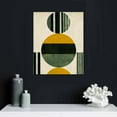 thumbnail image 4 of GOSMITH  Framed Boho Wall Art Mid Century Modern Decor Minimalist Sage Green Beige Botanical Boho Bathroom Decor Wall Art Canvas Prints Ready To Hang for Bedroom Living Room, 4 of 4