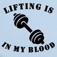thumbnail image 2 of CafePress - Lifting Is In My Blood Body Suit - Long Sleeve Cotton Baby Bodysuit, 2 of 4
