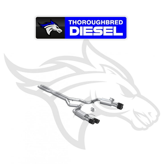 MBRP 2024  Ford Mustang GT Armor Pro 3in Steet Profile Catback Exhaust  - Carbon Fiber Tips