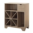 thumbnail image 3 of Furniture of America  Thurwald Contemporary Oak 31-inch 2-shelf Wine Rack Buffet, 3 of 4