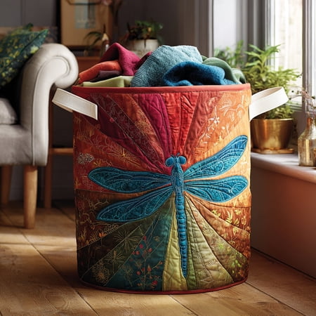 Sky Dance Quilted Laundry Basket, Clothes Hamper Storage Bag, Housewarming Gift Ideas, Mother's Day Gifts, Birthday Gift