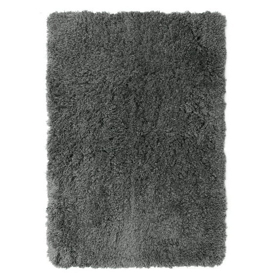 Nestl Super Soft Shaggy Bath Rug, Absorbent Bathroom Rug, 20" x 32", Gray