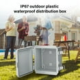 thumbnail image 2 of Junction Box Outdoor Electrical Box Enclosure with Mounting Plate Distribution Box, 2 of 8