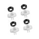 thumbnail image 5 of Junta de copa y compuerta desviadora, piezas de conector de cabezal de ducha, bañera, práctico conector en T, núcleo de grifo de bañera triple para el 4 piezas, 5 of 8