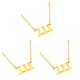 thumbnail image 2 of Sonducket Número encanto collar damas acero inoxidable gargantilla Navidad cuello cadena Type1 NO1, 2 of 6