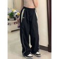 thumbnail image 2 of Pantalones Cargo holgados informales para mujer, ropa de calle con cordón, pantalones holgados de pierna ancha de gran tamaño, deportivos, Vintage, Hip Hop, Y2K, Joggers, 2 of 5