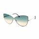 thumbnail image 1 of Tom Ford TF569-16W Elise-02 Shiny Palladium Cat Eye Gafas de sol con lentes degradados azul verde Tom Ford TF569-16W, 1 of 2