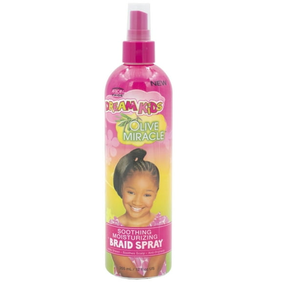 African Pride Dream Kids Olive Miracle Soothing Moisturizing Braid Spray 12 oz