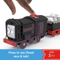 thumbnail image 3 of Thomas & Friends Talking Diesel Toy Train, Motorized Engine with Phrases & Sounds, 4 Pieces, 3 of 7