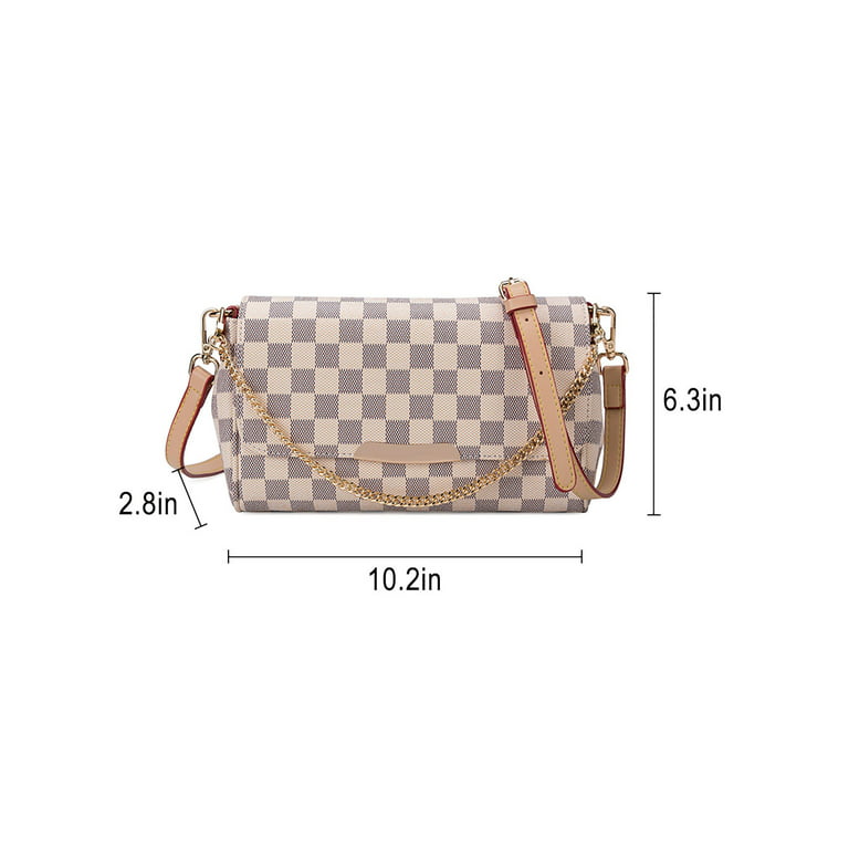 Lumento Checkered Print Women Small Square Bag Shoulder Chain Bag PU Leather Crossbody Tote Bag Handbags Fashion Ladies Purses Satchel Messenger Bags
