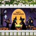 thumbnail image 5 of Decorative Design Happy Halloween Banner Witch Theme Pumpkin Design Spooky Elements for Halloween Party Indoor Decoration Outdoor Event, 5 of 9