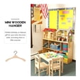 thumbnail image 4 of 30 Pcs Dollhouse Hanger Coat Hangers Kids Toy Wooden Doll Hanger Baby Hangers Miniature Furniture Tiny Furniture Child, 4 of 6