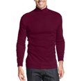 thumbnail image 1 of John Ashford - Camiseta básica con cuello simulado para hombre, color morado, grande, 1 of 1
