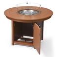 thumbnail image 4 of WestinTrends Helios 47" Modern Outdoor Patio Propane Gas Round Fire Pit Table (Rocks Not Included), Teak, 4 of 14