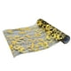 thumbnail image 3 of Camino de mesa de aluminio Camino de mesa Cinta de regalo floral Mantel de mesa Negro Oro 28x450cm, 3 of 7