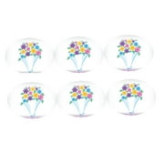 Bouquet of Flowers 12 - 2 inch Cupcake Edible Frosting Photos