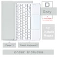 thumbnail image 1 of Teclado inalámbrico ratón mágico para iPad Pro 11 funda 2021 2020 Air 4 10,2 9th 8th generación funda Mini 6 Air 2 teclado bluetooth Deng Xun unisex, 1 of 2