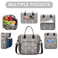 thumbnail image 2 of Pioneer Flower Floral Print Pattern Womens Lunch Box for Work,Insulated Large Lunch Bag,Leakproof Adult Lunch Bag for Work,Beach,Travel,Picnic,Camping, 2 of 6