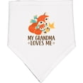 thumbnail image 2 of Inktastic Grandma Loves Me Woodland Fox Baby Bandana Bib, 2 of 4