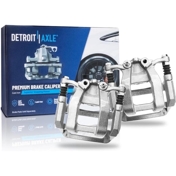 Detroit Axle - Rear Brake Calipers for Chevrolet Blazer Traverse Buick Enclave GMC Acadia Cadillac XT5 XT6, Disc Brake Calipers with Bracket Replacement
