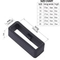 thumbnail image 2 of Silicone Rubber Keeper Holder Loop Watch Band Rings Color Combination Retainer 16 18 20 22 24 26mm Belt Buckle Watch Accessories, 2 of 5