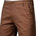 thumbnail image 4 of Men's Stretch Chino Short Slim Fit 10" Inseam Flat Front Shorts Summer Cotton Casual Shorts with Pocket, 4 of 4