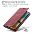 thumbnail image 6 of Nalacover Wallet Case for iPhone 14 Plus, Premium PU Leather Card Slots Holder RFID Blocking Flip Folio Cover with Magnetic Closure Kickstand Soft Silicone Shockproof Case for iPhone 14 Plus,Red, 6 of 10