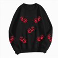 thumbnail image 6 of Towmus Halloween Sweatshirt Women Oversized Cute Ghost Sweatshirts Fall Sequin Graphic Pullover Tops, 6 of 6