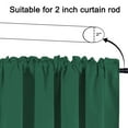 thumbnail image 4 of Thermal Insulated Short Window Curtain 57x18 Inch Rod Pocket Single Panel for Kitchen Bathroom Living Room Blackout Sun Protection, 4 of 5