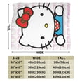 thumbnail image 2 of Hello Kitty Throw Blanket, Cozy Flannel Blankets For Boys Girls, Super Soft Warm Blanket For Couch Sofa Bed, 2 of 9