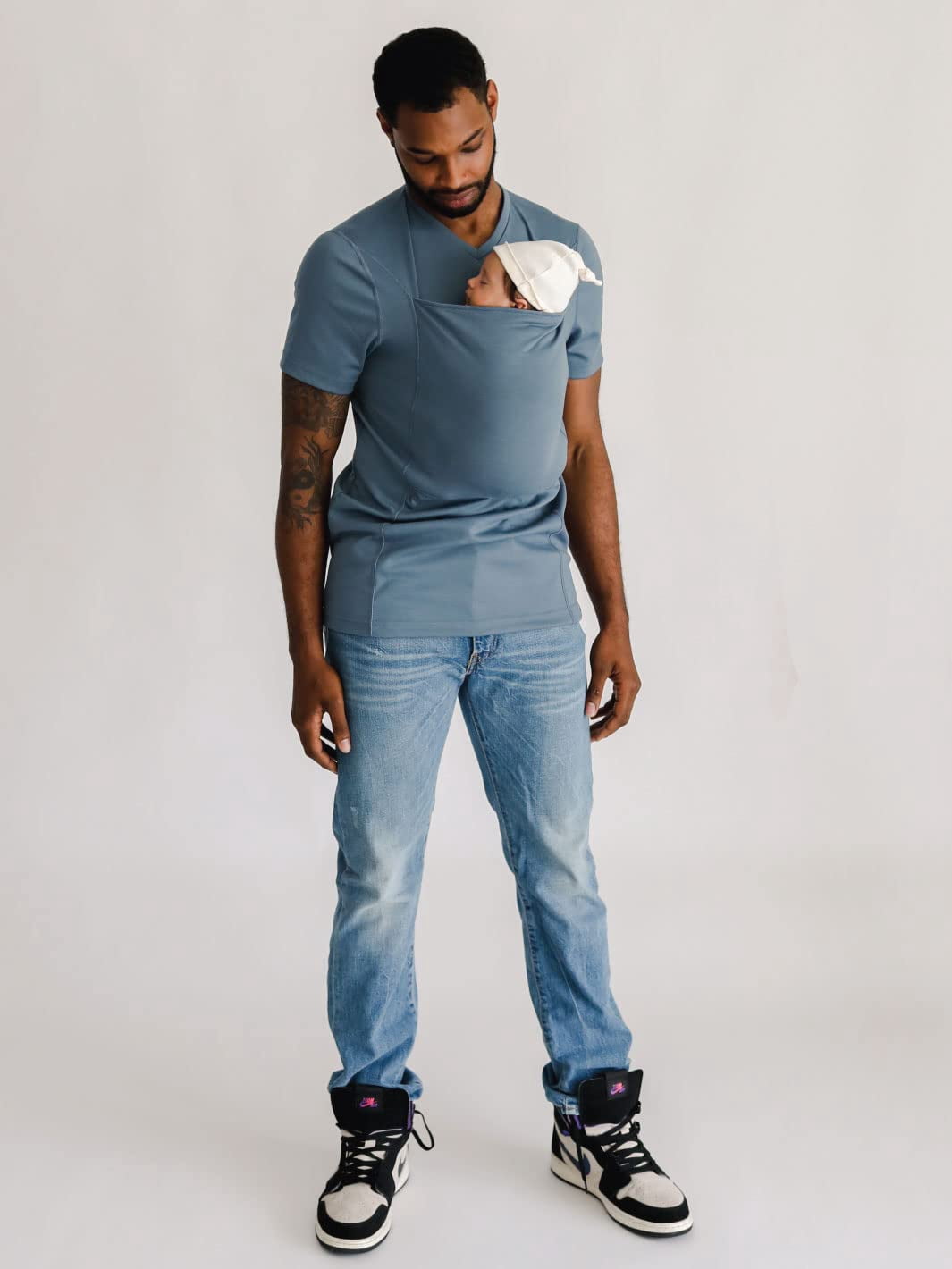 Lalabu The Dad Shirt, Hands-Free Baby Carrier for Newborns Up to 15 Lbs, CPSC Compliant