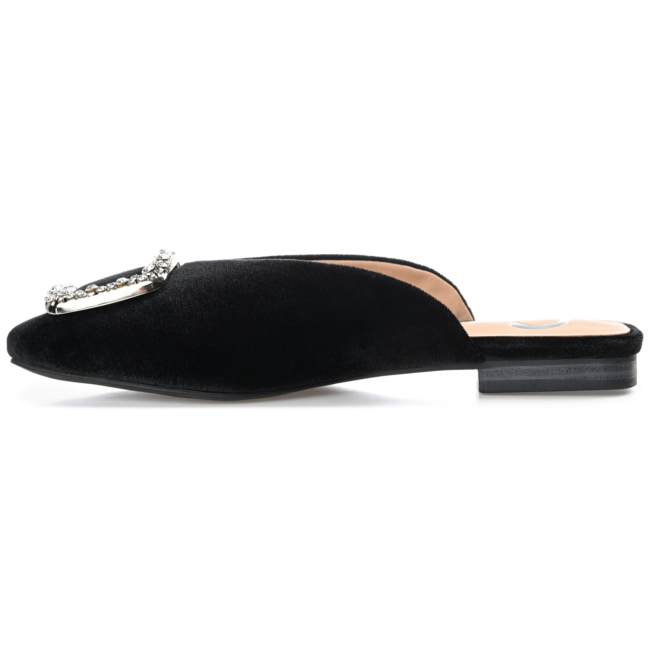 Journee Womens Sonnia Mules Square Toe Slip On Evening Dress Flats