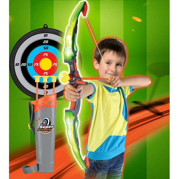 Toy Tir à l'Arc Set Créatif Allume Ventouse Arrow Bow et Arrow Set pour les  Enfants 