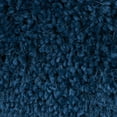 thumbnail image 3 of Mina Victory Shag 14x14" Contemporary Fabric Lush Yarn Throw Pillow in Teal Blue, 3 of 6